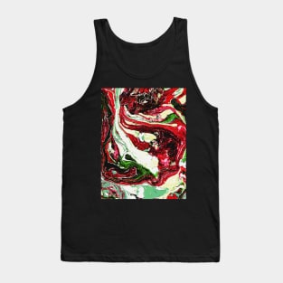 Abstract marble texture fluid art design Tank Top